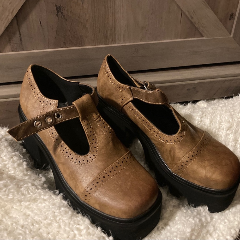 Platform Mary Jane Retro Shoes